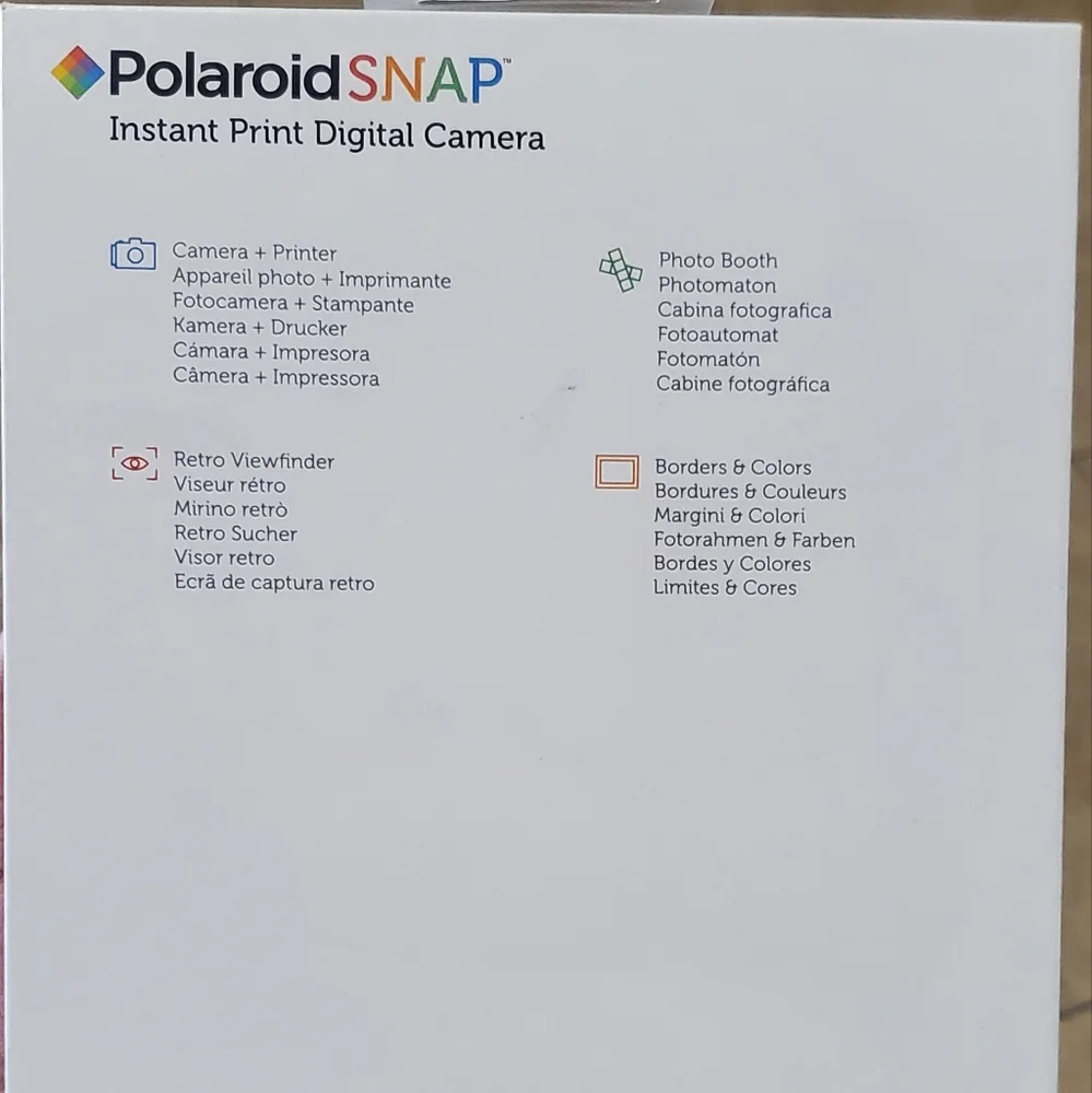 Polaroid SNAP I stand Print Digital Camera | NEVER USED